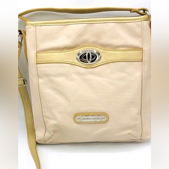 FRANCO SARTO NEW MESSENGER PURSE WITH BEAUTIFUL INTERIOR & VEGAN LEATHER - Picture 1 of 16